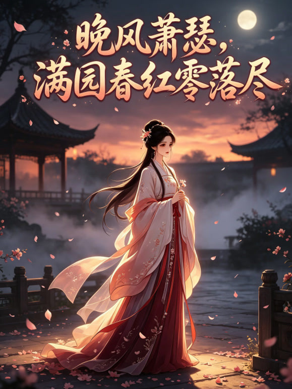 晚风萧瑟满园春红零落尽