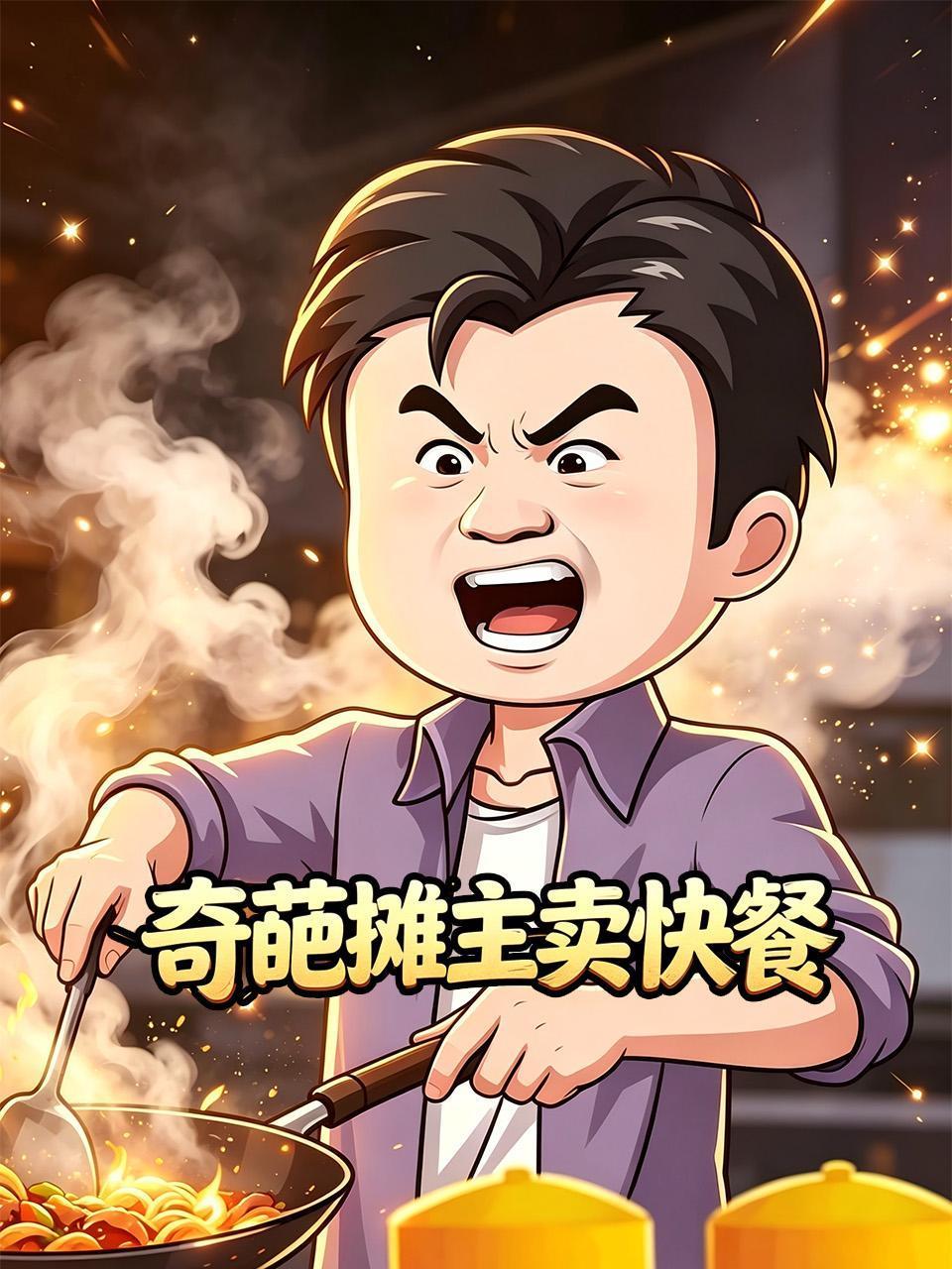 奇葩摊主卖快餐